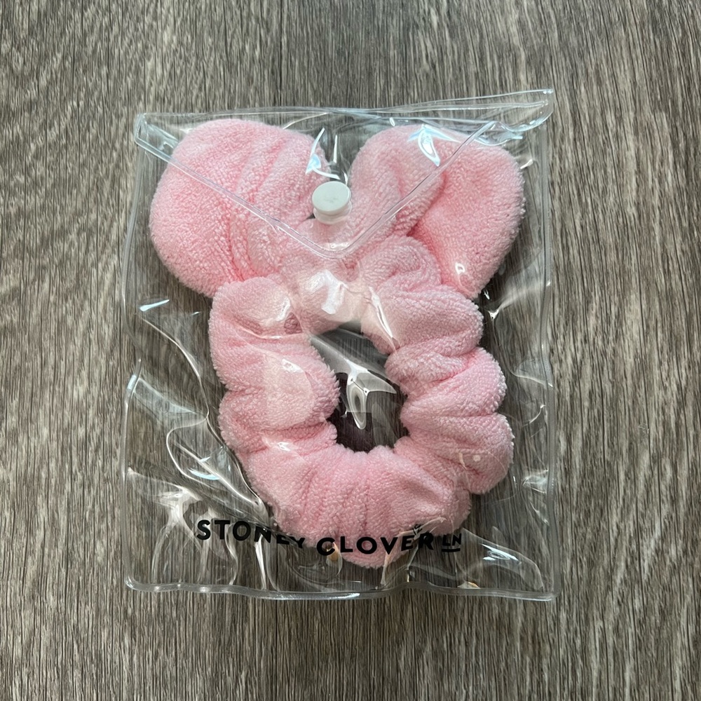 Stoney Clover Lane strawberry terry scrunchie